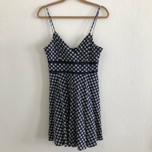 NWT Francesca’s Navy Blue Floral Dress